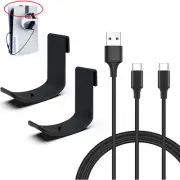 3 in 1 Charging Cable Handle Hook Set for PS5 VR2 Game Controller Headset Holder