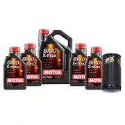 9L Motul 8100 X-MAX 0W40 WIX Filter Motor Oil Change Kit API SN For Dodge Ram