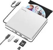 Guamar External CD/DVD Drive, DVD Burner, DVD Player for Laptop