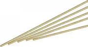 uxcell Brass Rod,Brass Solid Round Rod 0.8mm/0.03inch Diameter 300mm Length Lathe Bar Stock for RC Model DIY Craft Pack of 20