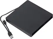 Laptop External Drive Box, Detachable Type A Type C USB3.0 Optical Drive Enclosure with Serial ATA Interface, CD Drive Box for 12.7mm CD, DVD Drives