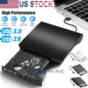 USB 3.0 External Drive Disc Player CD/DVD-ROM, USB 2.0 CD-RW Burner Recorder