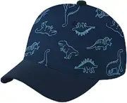 [iNelihoo] 3-8 Years Kid Dinosaur Baseball Cap Cotton Printing Kids Summer Peaked Caps Children Baseball Cap Breathable Sun Hats for Boys Girls Toddler