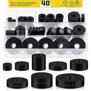 40Pcs 8 Sizes Round Rubber Spacer Kit, Multi Purpose Spacers Anti...