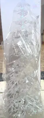 Kurt Adler 12" Acrylic Crystal Tree Table Piece Display for Village Home Decor