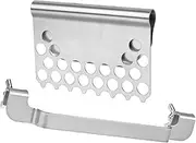 Begatter Griddle Grease Gate & Tool Holder Combo, Food Mesh Screen Block, Rear Grease Trap Blocker and Spatula Holder for Blackstone, Flat Top Grill Cooking Accessories, Stainless Steel