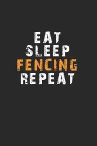 在飛比找博客來優惠-Eat Sleep Fencing Repeat Noteb