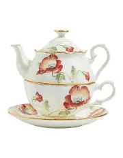 [Royal Albert] Tea For One Poppy 1970 in White
