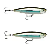 2x Rapala 8.5cm Precision Xtreme Pencil Freshwater Fishing Lures - Moss Black