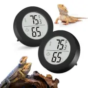 Reptile Tank Accessories Pack Bearded Dragon Tank Thermometer Full 2 Black