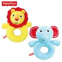 在飛比找樂天市場購物網優惠-Fisher-Price 可愛動物安撫手搖鈴-小獅子/小象【