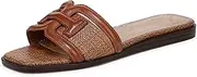 [Sam Edelman] Womens Irina Slide Sandal, Rich Cognac/Cuoio, 8.5