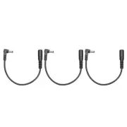 3pcs 5.5mm x 2.1mm Right Angle 90 Degree DC Male to Female Plug Jack,0.2m