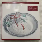 Mikasa Celebrations Christmas Candy Tidbit Dish New in Box Holiday Bells 7"