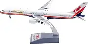 Pre-Built Model Aircraft 23CM Scale Miniature Aircraft Model 1:200 for TWA for Boeing B757-200 N712TW Finished Airplane Model Miniature Airplane Model
