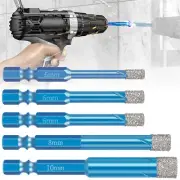 5 Pcs Diamond Drill Bits Practical Glass Drill Bit Set 5-10mm Tile Drill Bits