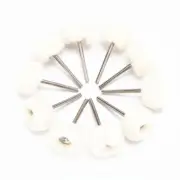 10Pack Fine Wool Polishing Brush Buffing Wheel 1/8" Shank Set Rotary Tool Dremel