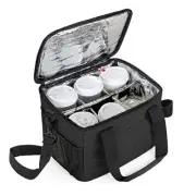 Reusable 6 Cups Drink Carrier for Delivery Insulated Drink Caddy Outdoors Travel