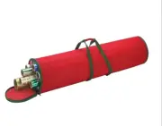 New Whitmor Christmas Gift Wrap Storage Organizer Holds Up To 12 Rolls Red Green