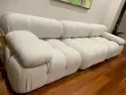 3-SEATER BOUCLE LOUNGE MODULAR SOFA COUCH HIGH QUALITY CREAMY SOFT BRAND NEW