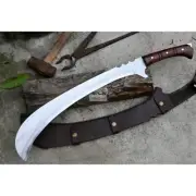 Custom Handmade Carbon Steel Blade Jungle Machete Sword - Hunting Sword Camping