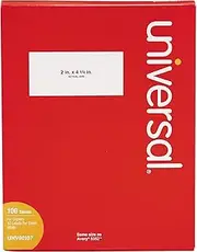 Universal 90107 Shipping Labels for Copiers 2 x 4-1/4 Bright White (Box of 1000)