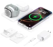 Wireless Charger for iPhone-3 in 1 Charging Station for Apple Multiple