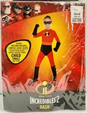Halloween Costume Incredibles2 DASH Child Small 6-7 New 4 Piece