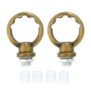 2set 8kg M10 Thread Lifting Eye Nut Female Loop Holder 25mm Hook Ring Bronze