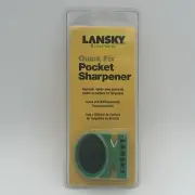 Lansky Quick Fix Tungsten Carbide Knife Pocket Sharpener Rubber Grip LCSTC Green