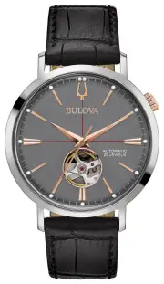 Bulova Classic Automatic Grey Dial Mens Watch