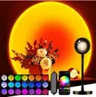 Sunset Lamp Projector with APP & Button Control, 360° Rotation Multiple Colors..