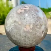 1.61LB Natural Sakura Agate Quartz Sphere healing ball Specimen