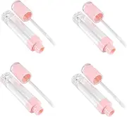 Homoyoyo 4pcs Empty Lip Gloss Bottles Refillable Tubes for Travel Durable and Washable Makeup Containers for DIY Cosmetics and