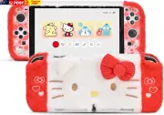 Plush Protective Case for Switch Oled,Kawaii Protective Shell,Hard PC Slim Cover