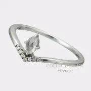 Authentic Pandora Sterling Silver Classic Wish CZ Ring 197790CZ *Pre-Spring 2019