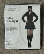 NIP UNDERWRAPS Gothic School Girl Adult Halloween Costume Size Medium