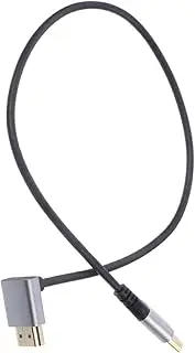 Abaodam Sturdy 8k Video Cable Downward Angle Male to Male Wire for Monitor Tv Home Theater Gaming Console