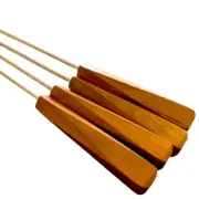 Set of 4 Roasting Sticks Handmade Artisan Walnut Marshmallow Hot Dog Poker New