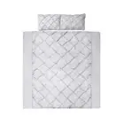 Giselle Bedding Quilt Cover Set - Super King, Pinch Pleat, Microfibre, Grey