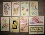 Vtg Parchment Jewels boxed greeting cards, birthday, get well, anniversary