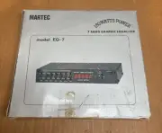 martec model EQ-7 7 Band Graphic Car Stereo Equalizer-Brand New