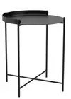 Houe Edge Side Tray Table Outdoor Indoor Easy To Move Powder Coated Steel Handle
