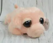 Dreamy Eye Pig Plush Stuffie Animal 6" Soft Kids Toy Big Eyes Doll Aurora World