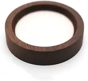 RANNYOZIO Wooden Jewelry Tray Round Small Trinket Dish with Velvet Surface Rings Earrings Dish Necklaces Display Tray for Dresser Drawer Tabletop