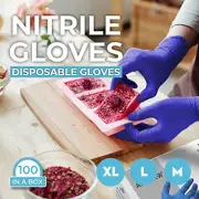 Nitrile Gloves Disposable Gloves 100-1000 PCS Comfortable Powder Free Latex Free