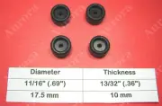4 Rubber Feet (.69" x .39") Amplifier, Receiver, Speaker, Electronic Components