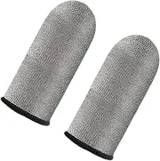 Game Finger Sleeve - Fingertips Silver Fiber Anti-Slip Cots Protector Finger Sleeve - Touchscreen Breathable Thumb Protectors Covers for Women, Men Mobile Phone Games