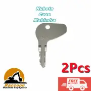 2pcs H32412 Ignition Keys Fits Kubota L G Tractor Case Mitsubishi Cadet Mahindra