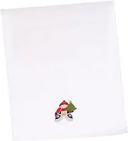 LABRIMP Christmas Facial Towels Embroidered Patterned Hand Towels Soft Cotton for Face Body